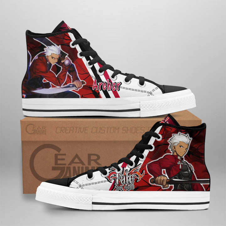 Archer High Top Shoes Custom Fate Stay Night Sneakers