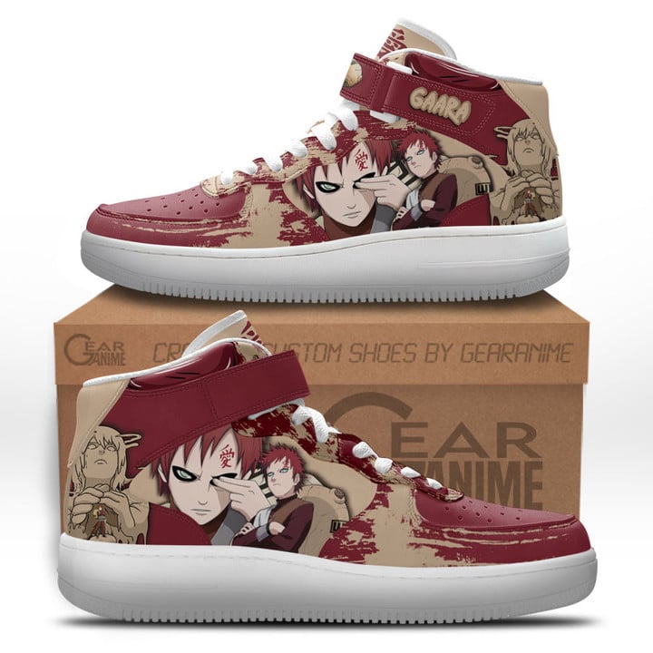 Gaara Sneakers Air Mid Custom NRT Anime ShoesGear Anime