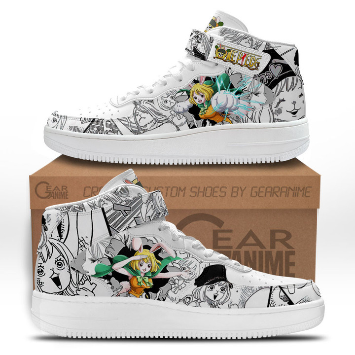 Carrot Sneakers Air Mid Custom One Piece Anime Shoes Mix MangaGear Anime