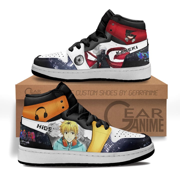 Ken Kaneki and Hideyoshi Nagachika Kids Sneakers Tokyo Ghoul Anime Kids ShoesGear Anime