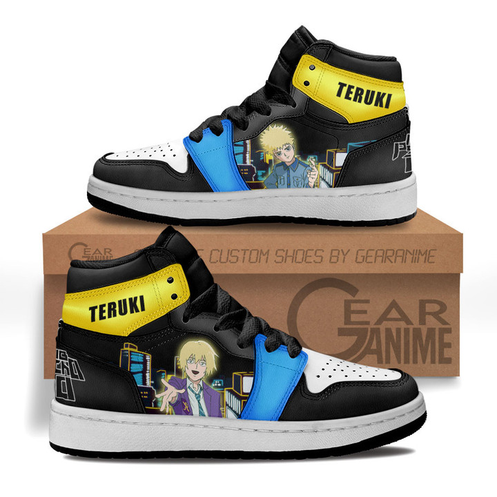 Teruki Hanazawa Kids Sneakers Mob Psycho 100 Anime Kids Shoes for OtakuGear Anime
