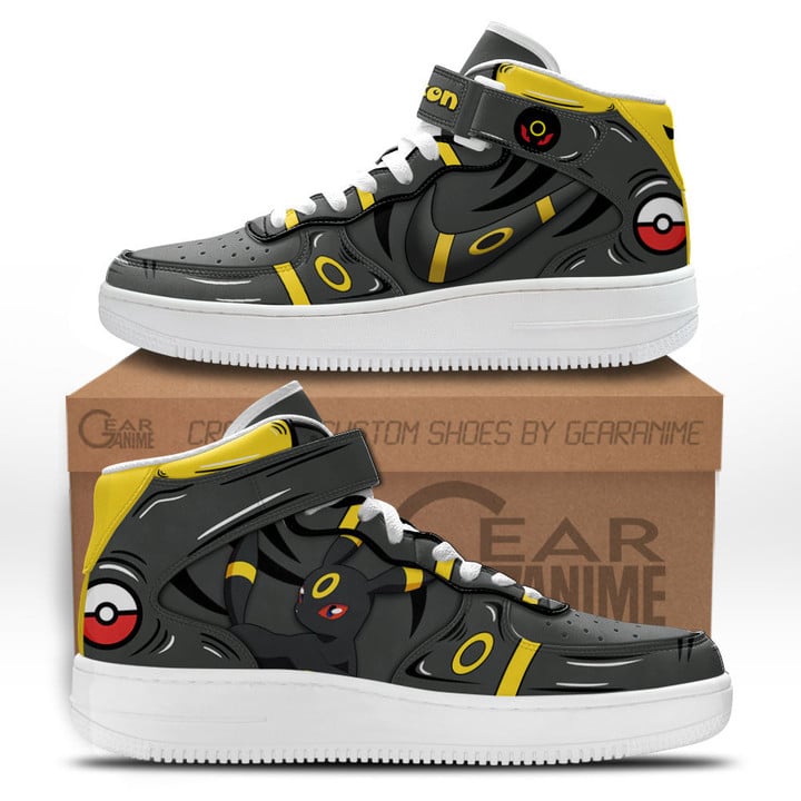 Umbreon Sneakers Air Mid Pokemon Anime Shoes for OtakuGear Anime
