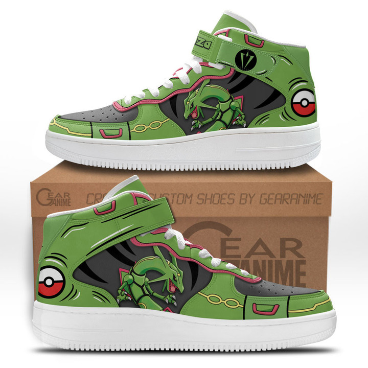 Rayquaza Sneakers Air Mid Custom Pokemon Anime Shoes for OtakuGear Anime