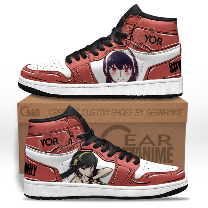 Yor Forger Sneakers Custom Spy x Family Anime Shoes for OtakuGear Anime