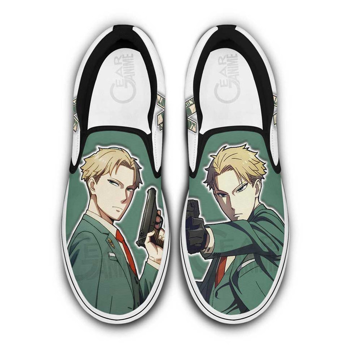 Loid Forger Slip-On Shoes Canvas Spy x Family Custom Anime Shoes Otaku Gift Ideas