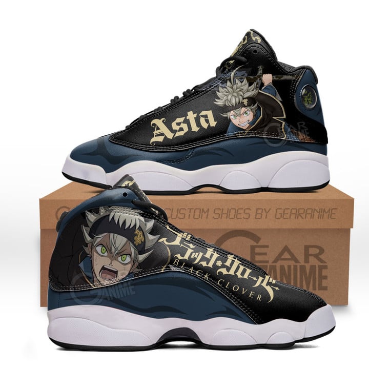 Asta JD13 Sneakers Black Clover Custom Anime Shoes for OtakuGear Anime