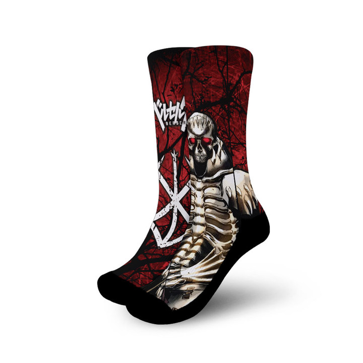 The Skull Knight Socks Berserk Custom Anime Socks Great Gift