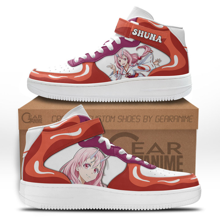 Shuna Sneakers Air Mid Custom Reincarnated as a Slime Anime ShoesGear Anime