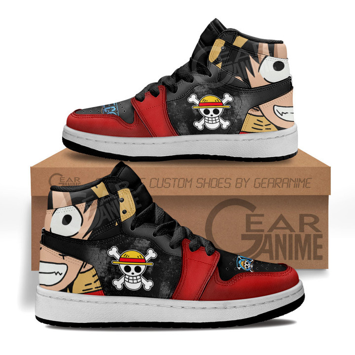 Monkey D Luffy Kids Sneakers One Piece Anime Kids Shoes for OtakuGear Anime