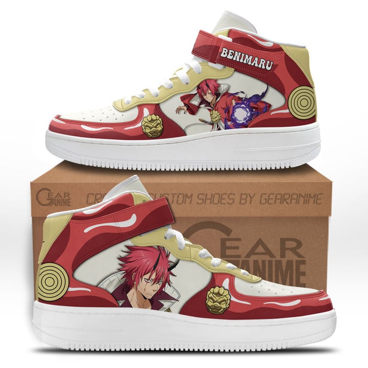 Benimaru Sneakers Air Mid Custom Reincarnated as a Slime Anime ShoesGear Anime