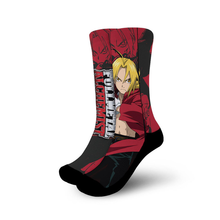 Edward Elric Socks Fullmetal Alchemist Custom Anime Socks Manga Style