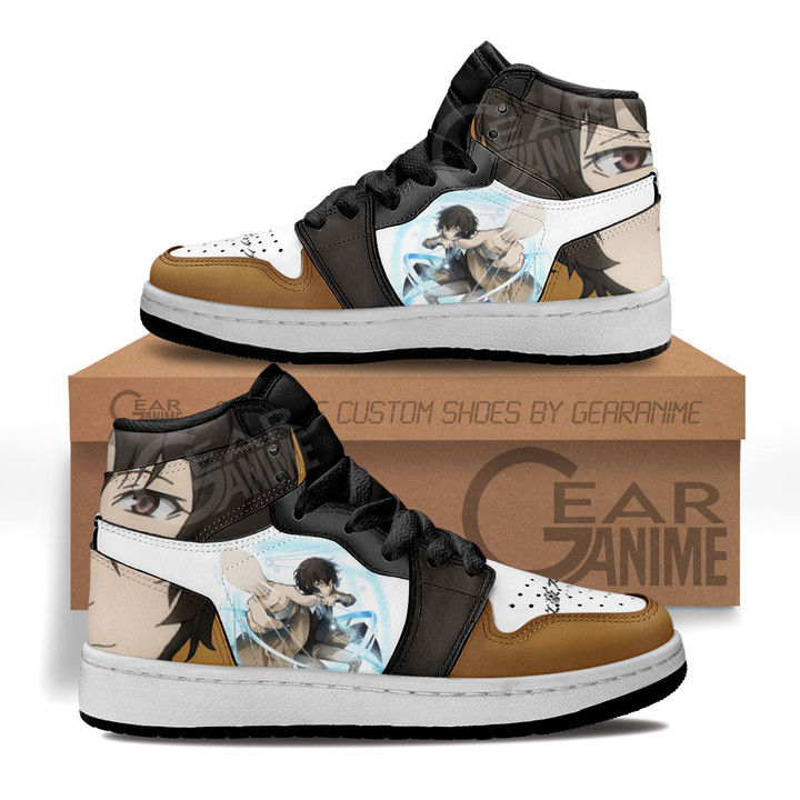 Osamu Dazai Kids Sneakers Bungo Stray Dogs Anime Kids Shoes for OtakuGear Anime