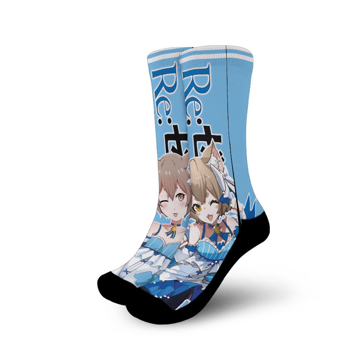 Felix Argyle Socks Re:Zero Custom Anime Socks For Otaku