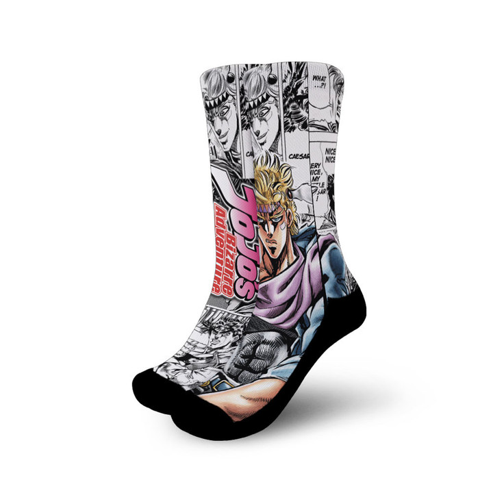 Caesar Anthonio Zeppeli Socks Jojo's Bizarre Adventure Custom Anime Socks