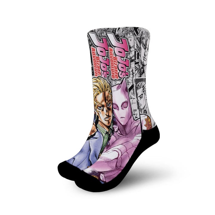 Yoshikage Kira Socks Jojo's Bizarre Adventure Custom Anime Socks