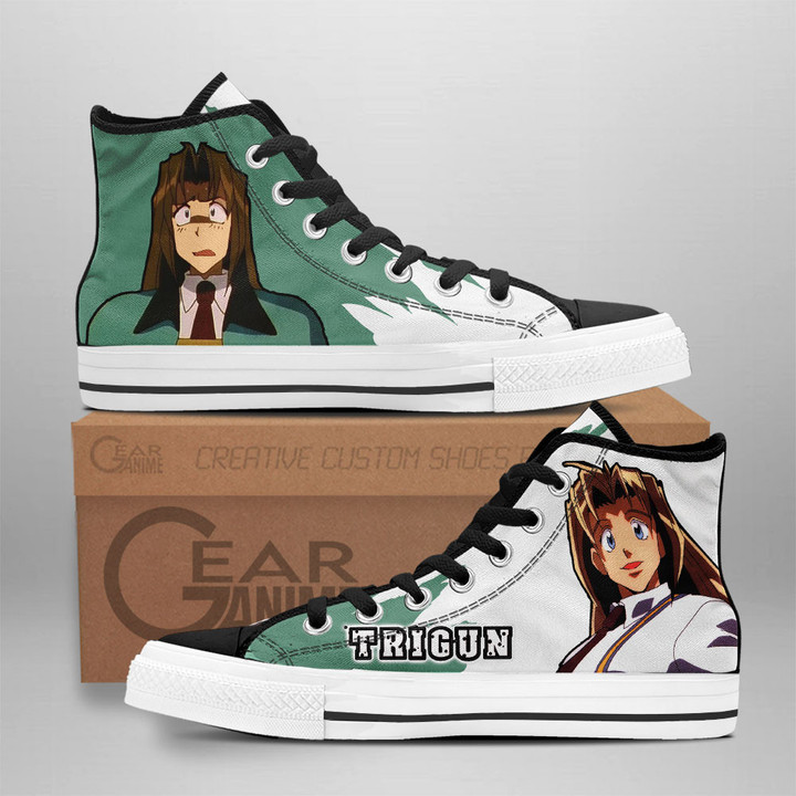 Milly Thompson High Top Shoes Trigun Custom Anime Sneakers