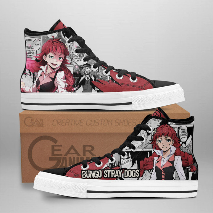 Maud Montgomery High Top Shoes Bungo Stray Dogs Custom Anime Sneakers
