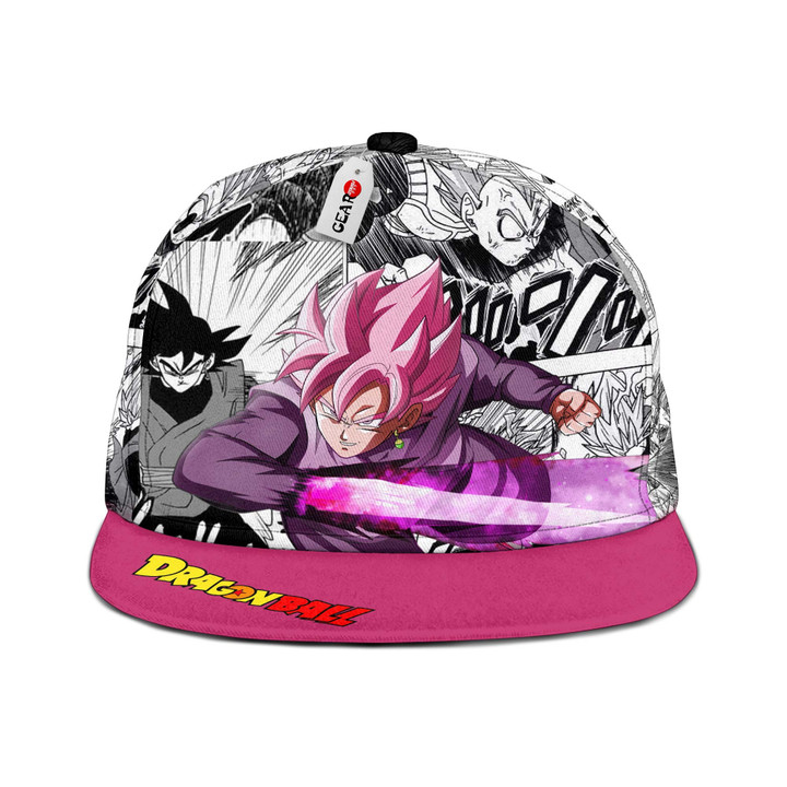 Goku Black Rose Snapback Hat Custom Dragon Ball Anime Hat Mix Manga
