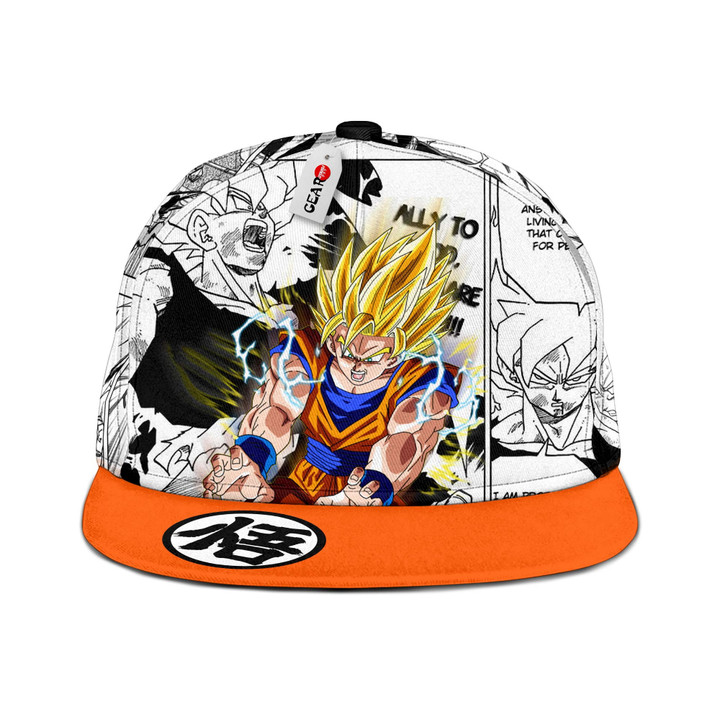 Goku Super Saiyan Snapback Hat Custom Dragon Ball Anime Hat Mix Manga