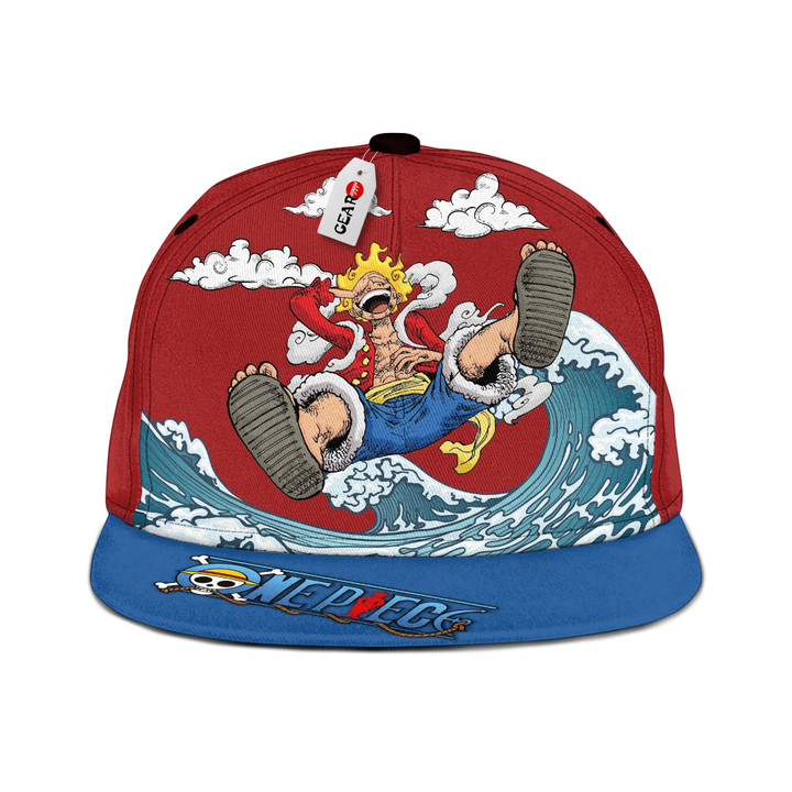 Luffy Gear 5 Awakening Snapback Hat Custom One Piece Hat