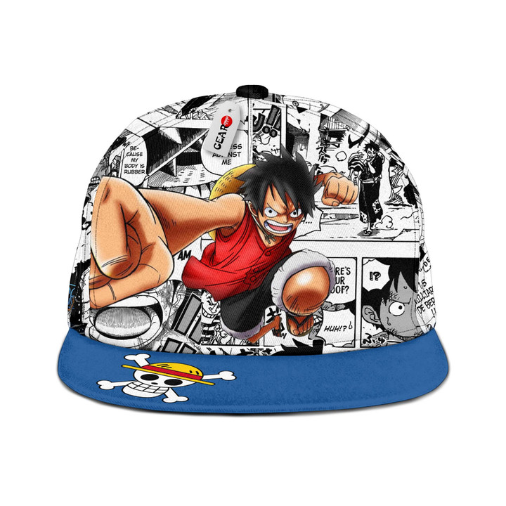 Monkey D Luffy Snapback Hat Custom One Piece Anime Hat Mix Manga