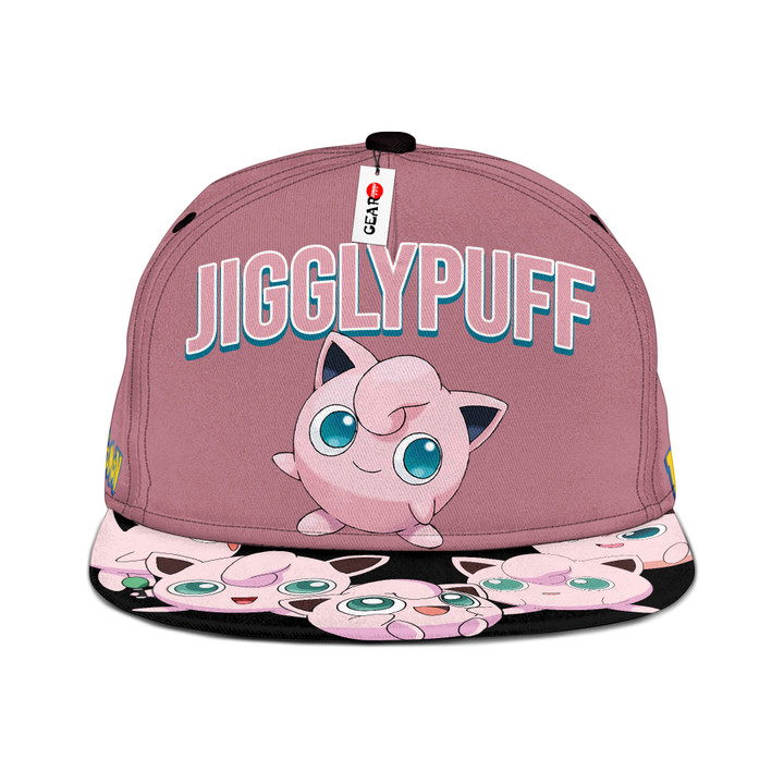 Jigglypuff Snapback Hat Custom Pokemon Anime Hat Gifts