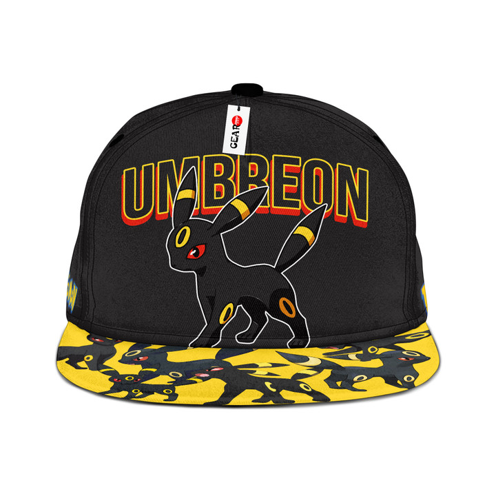 Umbreon Snapback Hat Custom Pokemon Anime Hat Gift