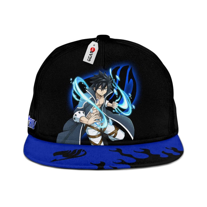 Gray Fullbuster Snapback Hat Custom Fairy Tail Anime Hat