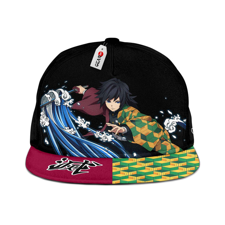 Giyuu Tomioka Cap Hat Custom Kimetsu Anime Snapback