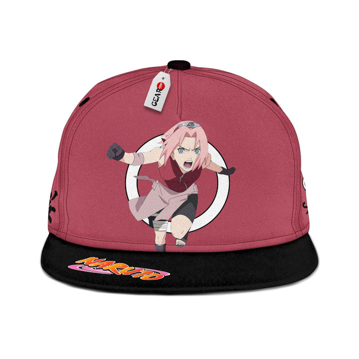Sakura Haruno Snapback Hat Custom Seal NRT Anime Hat