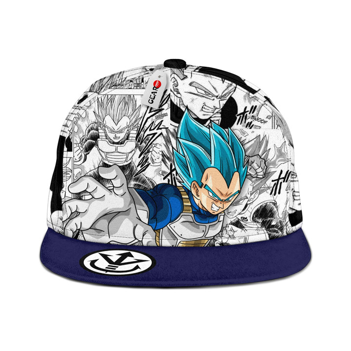 Vegeta Blue Snapback Hat Custom Dragon Ball Anime Hat Mix Manga