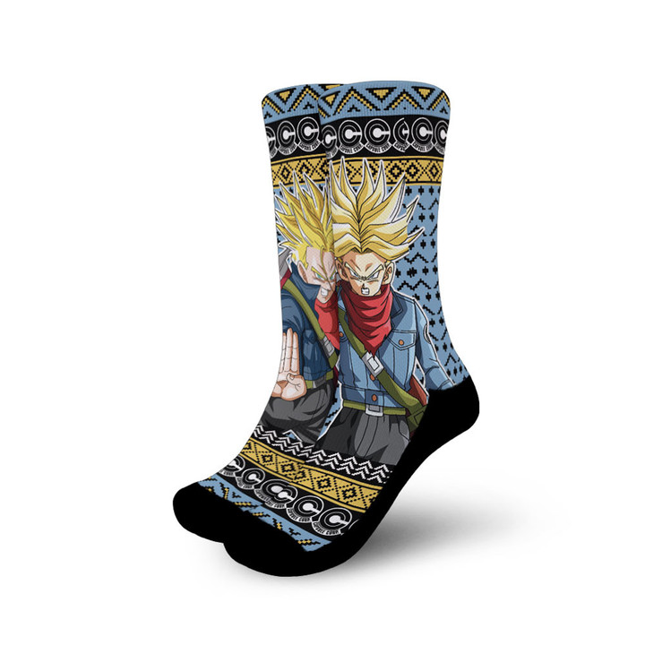 Trunks Super Saiyan Socks Dragon Ball Custom Ugly Christmas Anime Socks Gear Anime