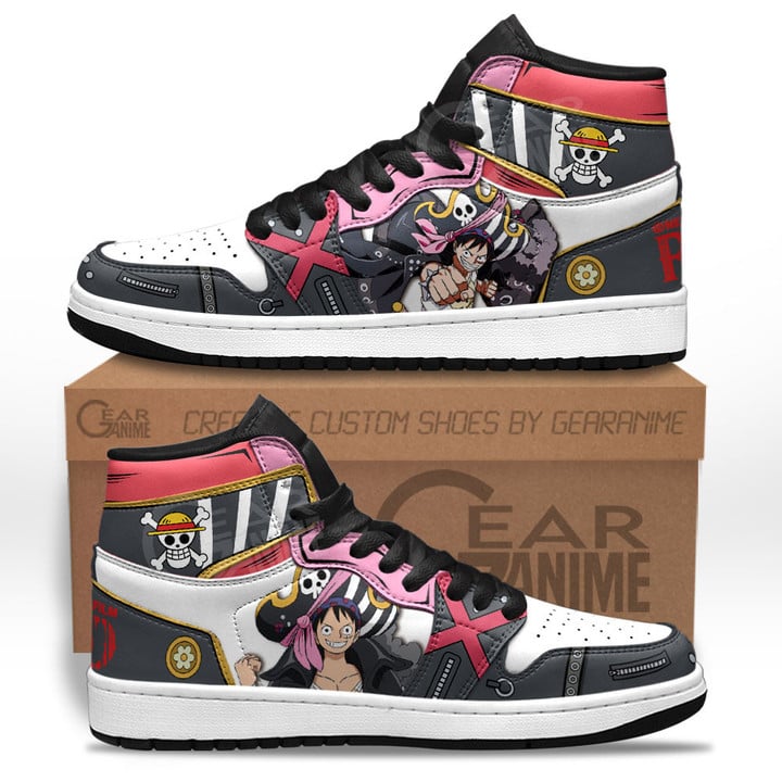 Luffy Sneakers One Piece Red Custom Anime Shoes Gear Anime