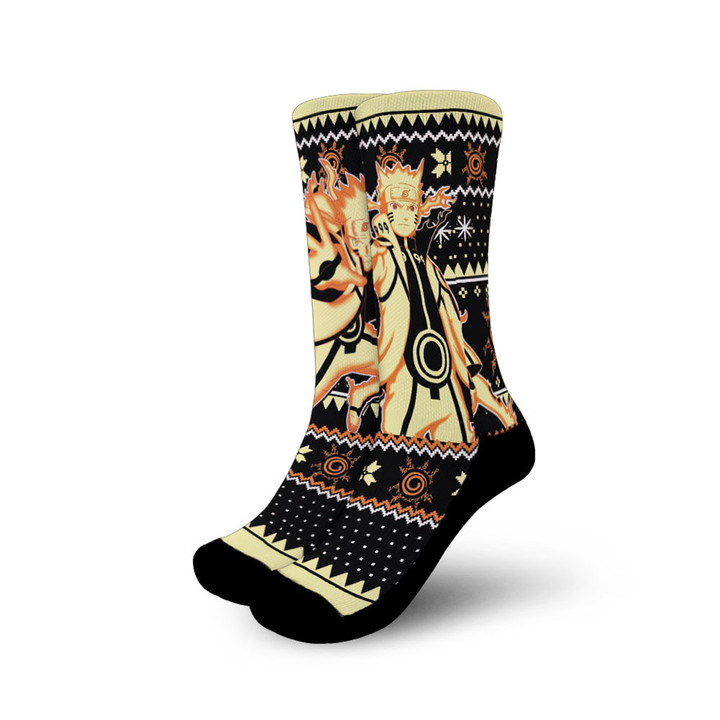 Nrt Uzumaki Bijuu Socks Custom Ugly Christmas Anime Socks Gear Anime