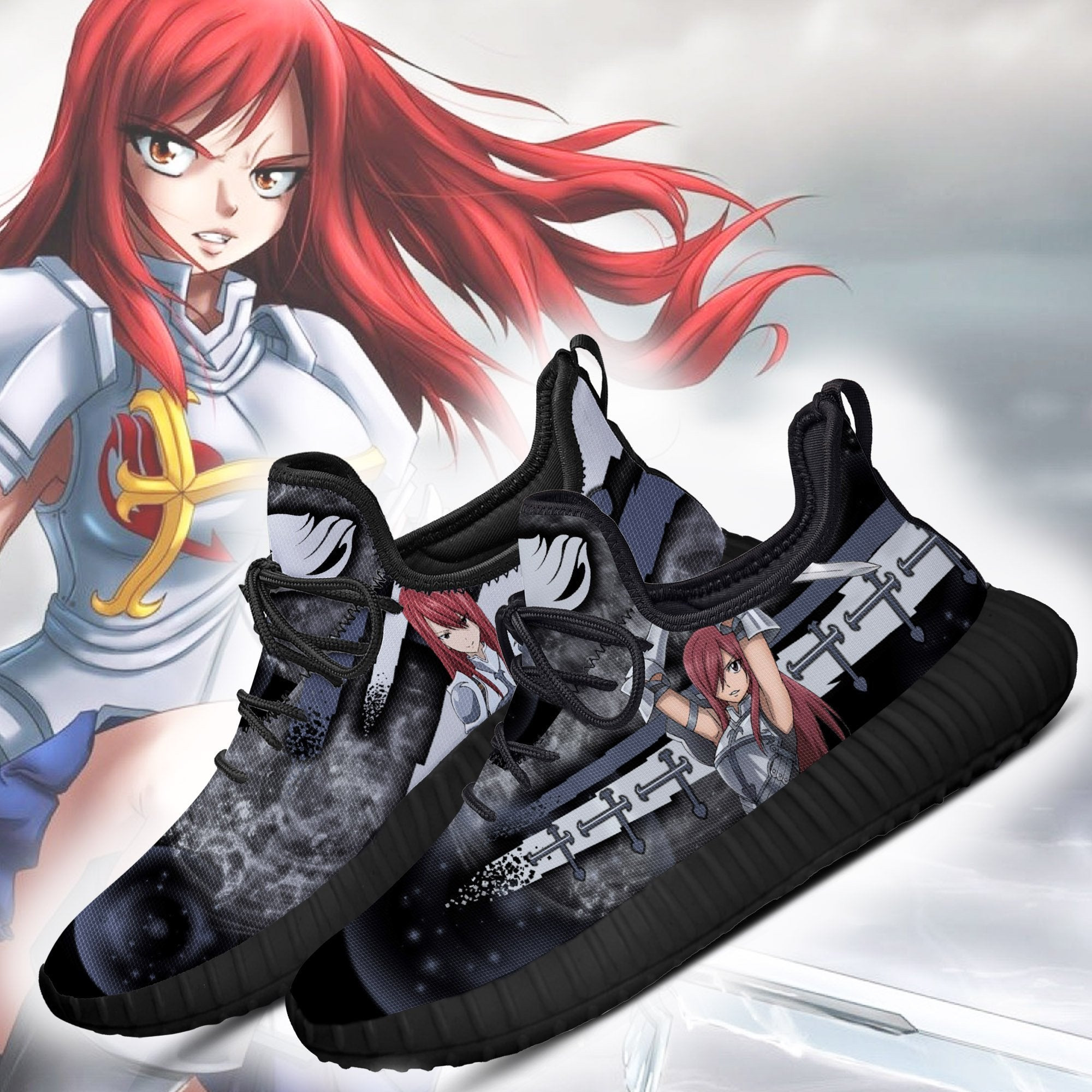 fairy tail Gray Natsu Anime Manga Sneaker Freizeitschuhe Sportschuhe Schnürer 