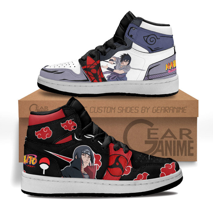 Sasuke and Itachi Kids Sneakers Custom Anime NRT Kids Shoes - 1 - GearAnime