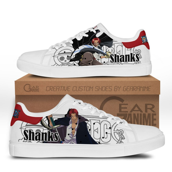 Shanks Skate Sneakers Custom Anime One Piece Shoes - 1 - GearAnime