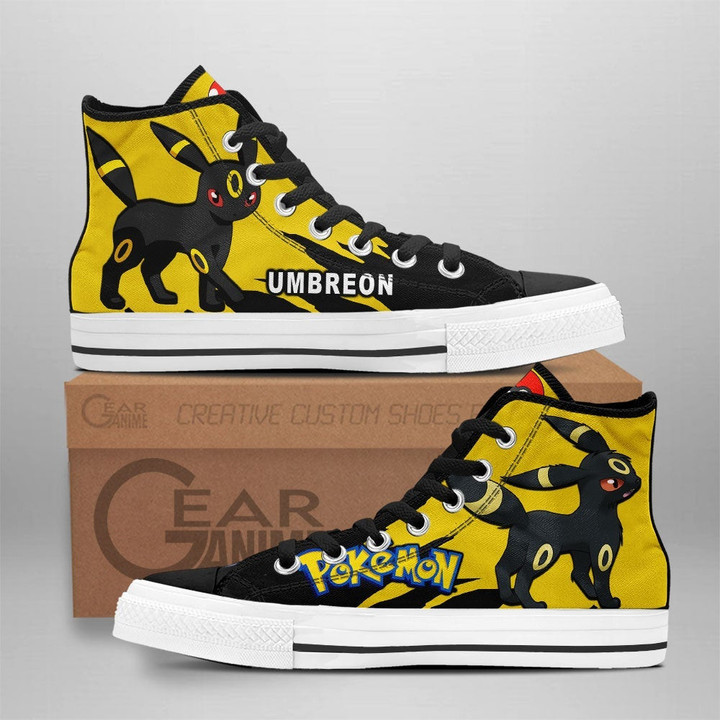 Pokemon Umbreon High Top Shoes Custom Anime Sneakers - 1 - GearAnime