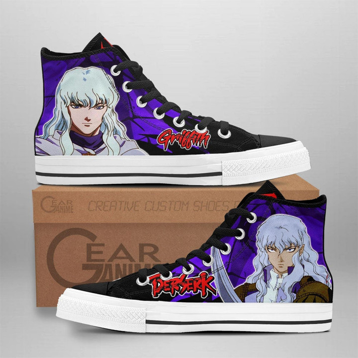 Berserk Griffith High Top Shoes Custom Anime Sneakers - 1 - GearAnime