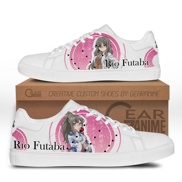 Rio Futaba Skate Sneakers Custom Anime Bunny Girl Senpai Shoes - 1 - GearAnime