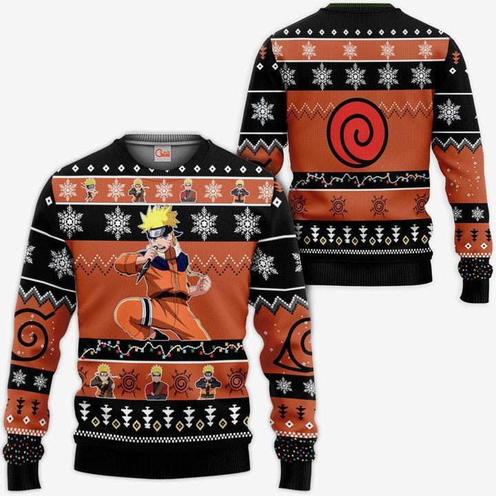 Uzumaki Ugly Christmas Sweater Custom Xmas Gifts Idea - 1 - GearAnime
