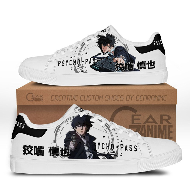 Psycho-Pass Shinya Kogami Skate Sneakers Custom Anime Shoes - 1 - GearAnime