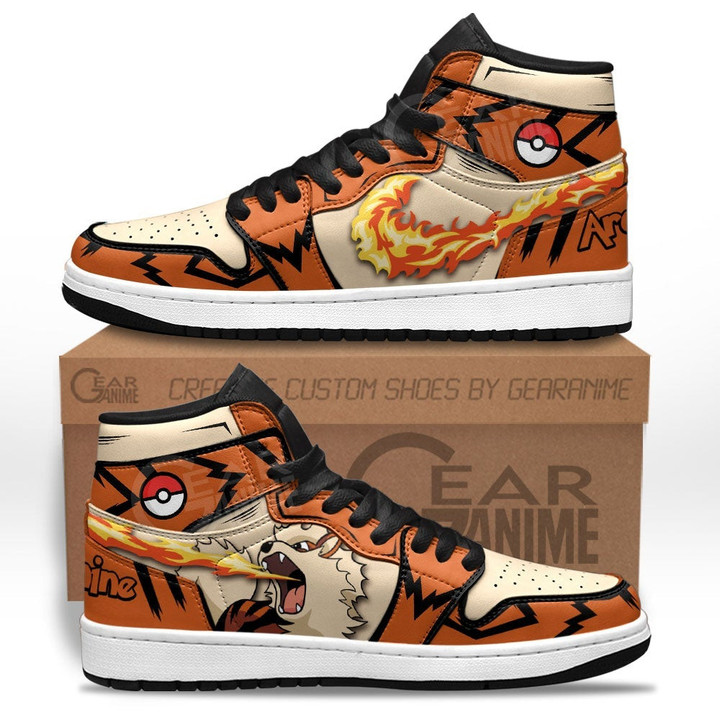 Pokemon Arcanine Sneakers Custom Anime Shoes - 1 - GearAnime