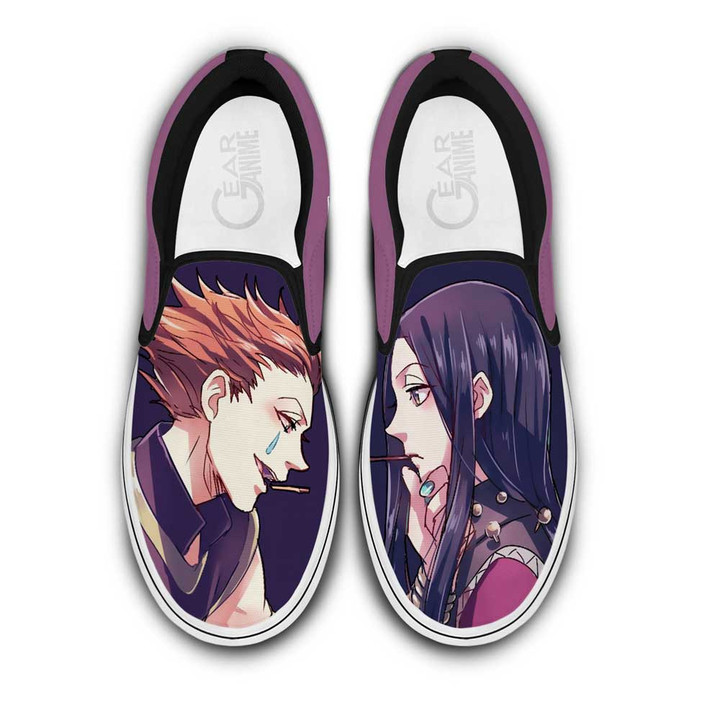 Illumi & Hisoka Slip On Sneakers Custom Anime Hunter x Hunter Shoes - 1 - GearAnime