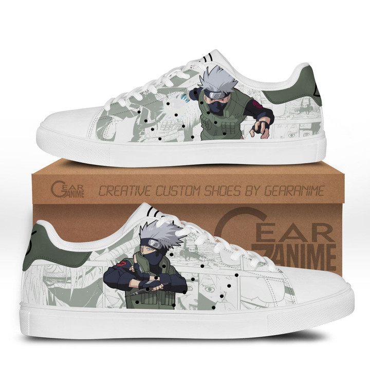 Kakashi Hatake Skate Sneakers Custom NRT Anime Shoes - 1 - GearAnime