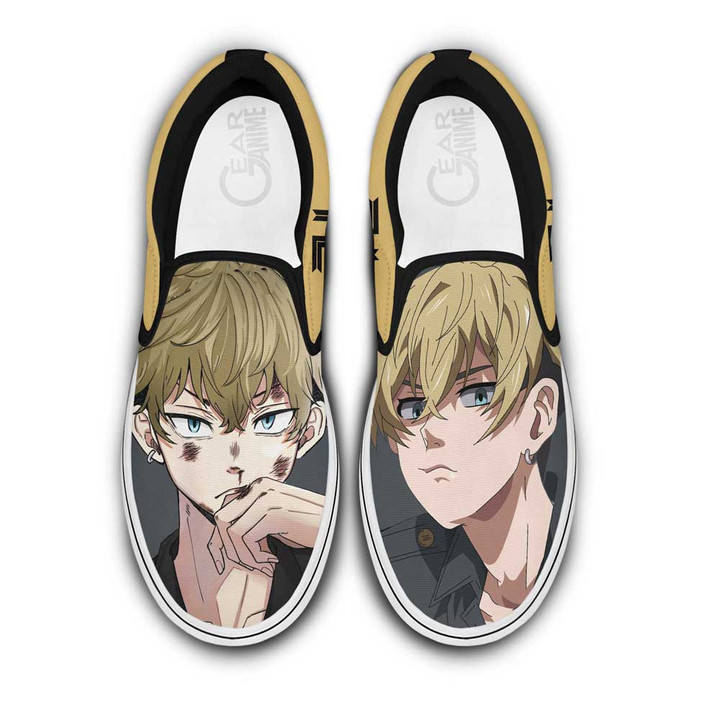 Chifuyu Matsuno Slip On Sneakers Custom Anime Tokyo Revengers Shoes - 1 - GearAnime