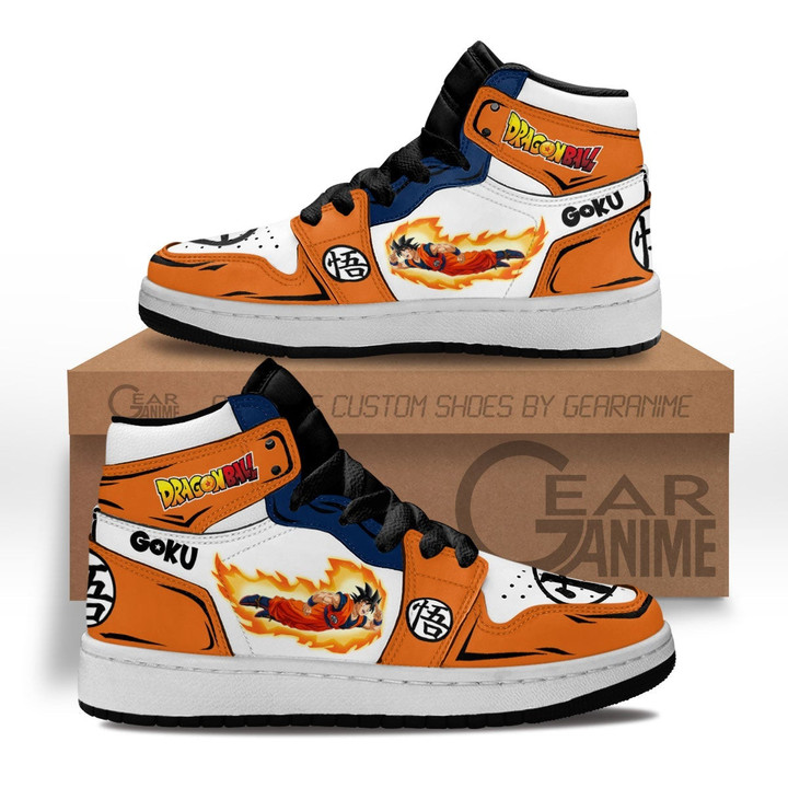 Goku Fly Kids Sneakers Custom Anime Dragon Ball Kids Shoes - 1 - GearAnime