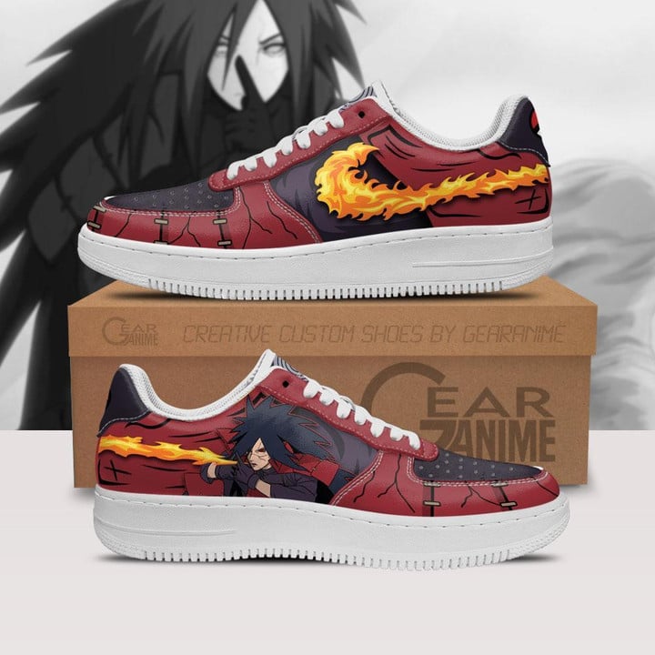 Madara Air Sneakers Fire Jutsu Custom Anime Shoes - 1 - GearAnime