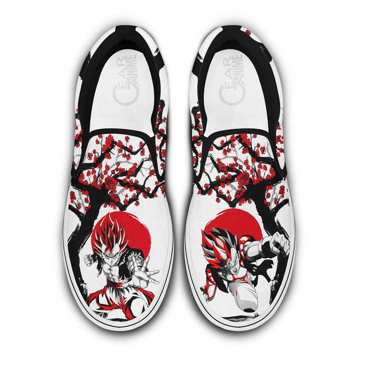 Gogeta Slip On Sneakers Custom Japan Style Anime Dragon Ball Shoes - 1 - GearAnime