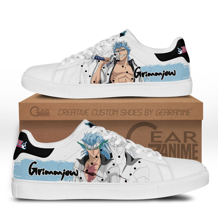 Grimmjow Jaegerjaquez Skate Sneakers Custom Anime Bleach Shoes - 1 - GearAnime